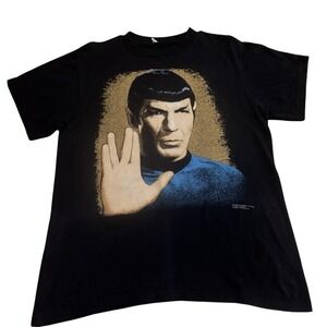 Star Trek Spock 1991 Tee Single Stitch Changes Licensed‎ USA L Vintage